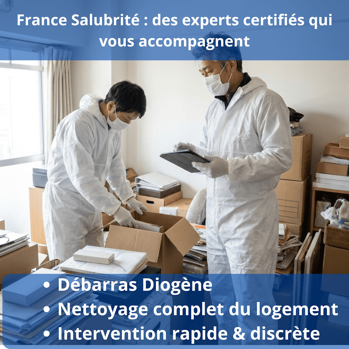 France Salubrité - Diogène & débarras Paris — société de nettoyage extrême à Paris
