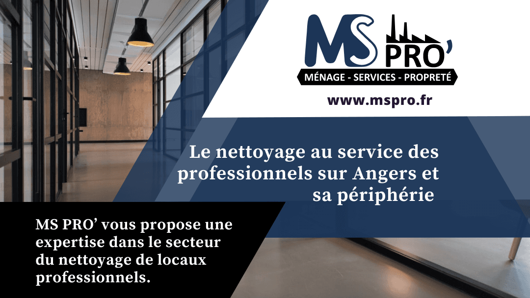 MS PRO' nettoyage professionnel, entretien et ménage de tous locaux commerciaux, industriels ou de santé, Angers - 49